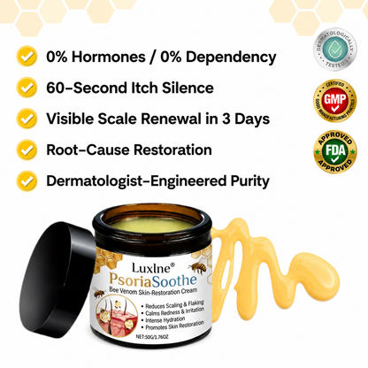 Luxlne® PsoriaSoothe Bee Venom Skin-Restoration Cream