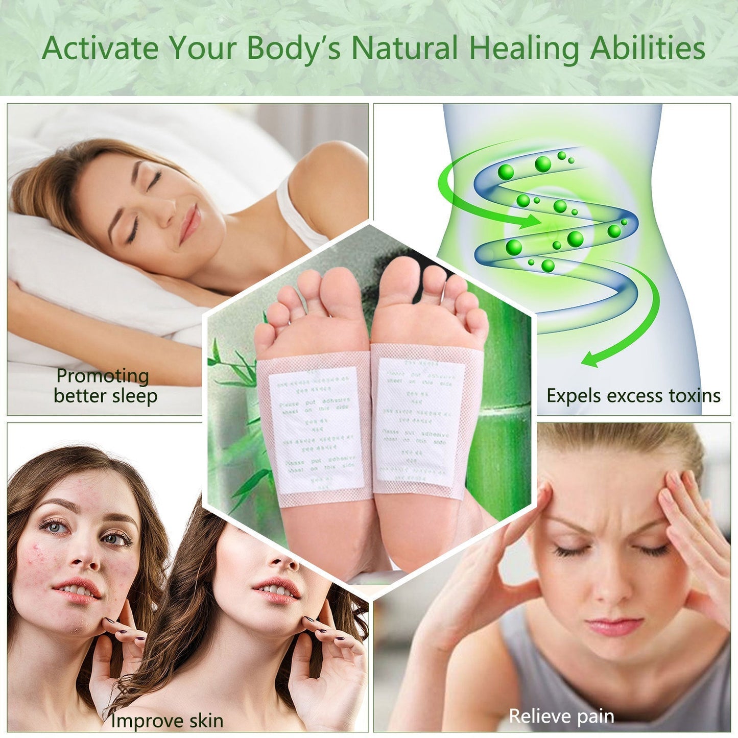 Natural Detox Slimming Foot Pads(Limited time discount 🔥 last day)