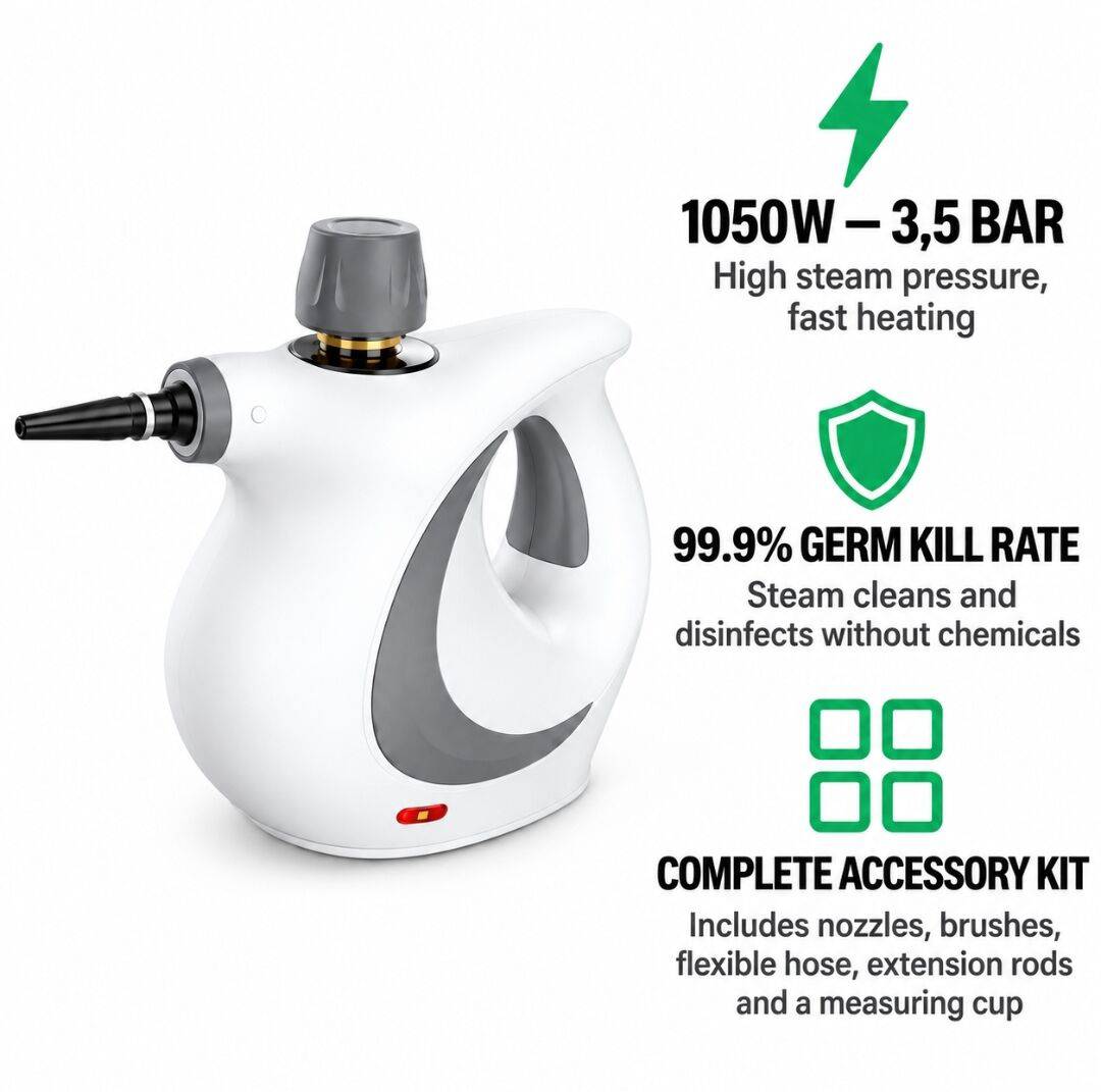 High-Pressure Electric Steam Cleaner | Multi-Purpose & Chemical-Free