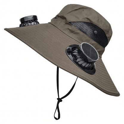 Ultra-Light Waterproof Dual-Motor Solar Fan — Lighter Than a Baseball (Only 9oz)