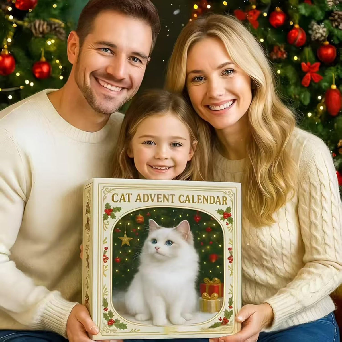 2026 Cat Advent Calendar – 24 Collectible Christmas Cat Figurines