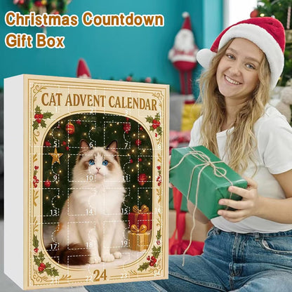 2026 Cat Advent Calendar – 24 Collectible Christmas Cat Figurines