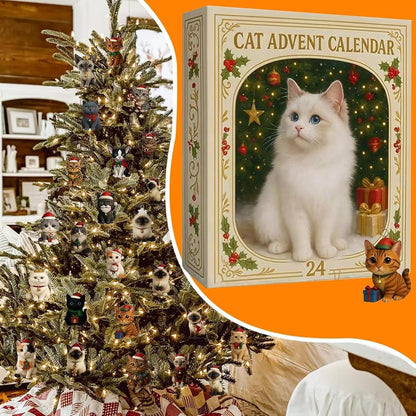 2026 Cat Advent Calendar – 24 Collectible Christmas Cat Figurines