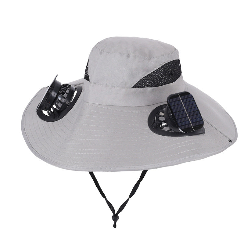 Ultra-Light Waterproof Dual-Motor Solar Fan — Lighter Than a Baseball (Only 9oz)