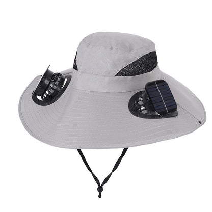 Ultra-Light Waterproof Dual-Motor Solar Fan — Lighter Than a Baseball (Only 9oz)