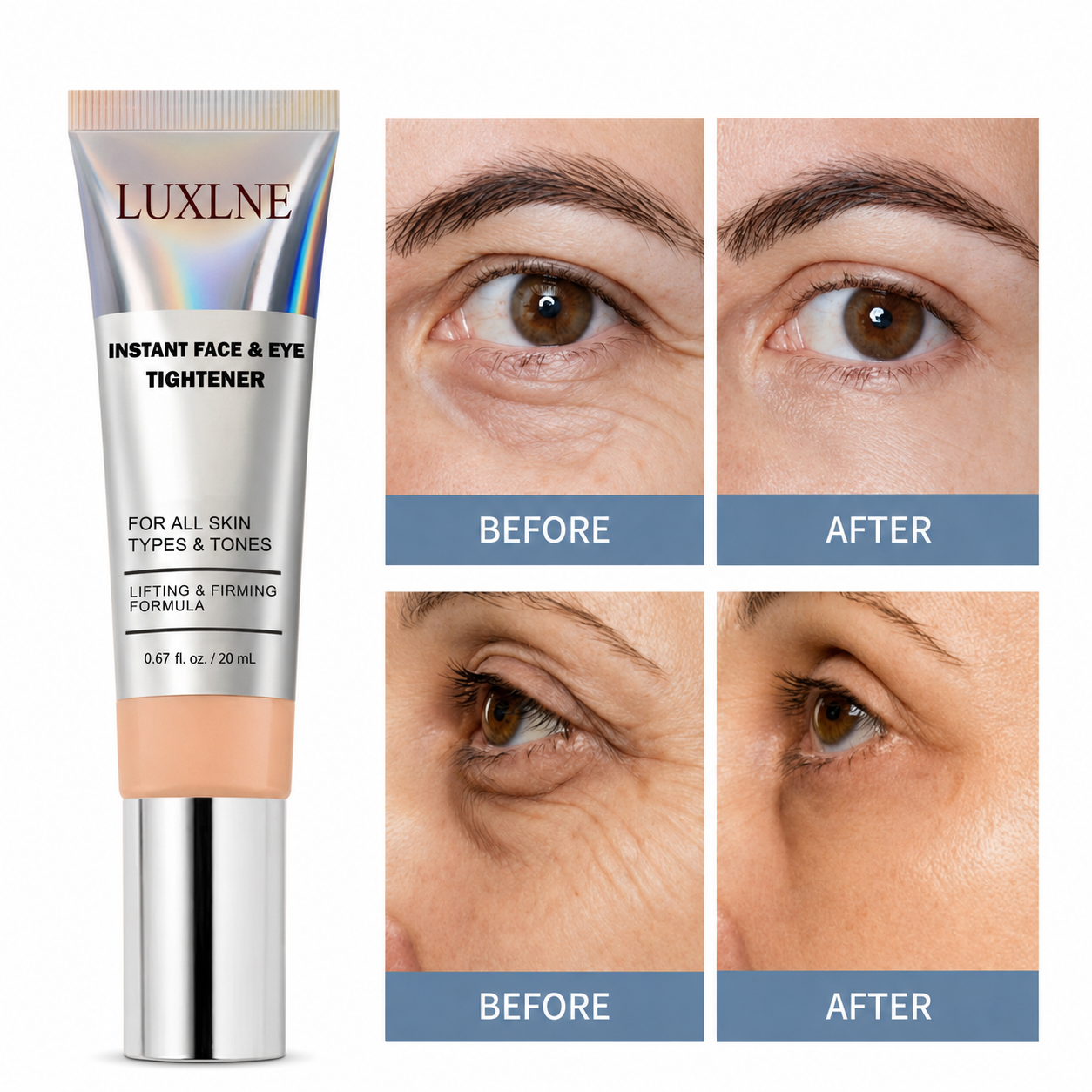 Luxlne Instant Face Temporary Tightener – Instant visible results in 60 seconds
