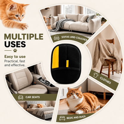 Reusable Electrostatic Pet Hair Removal Glove for Dogs & Cats