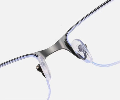 MEN'S BUSINESS HALF-RIM MULTIFOCAL GLASSES