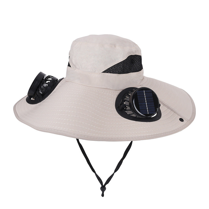 Ultra-Light Waterproof Dual-Motor Solar Fan — Lighter Than a Baseball (Only 9oz)